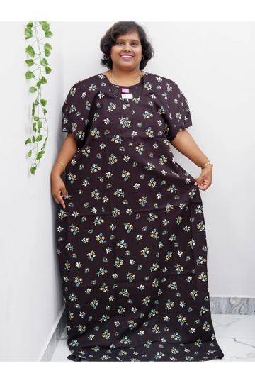 Extra Height Cotton Nighty for Women-Long Length Nighty