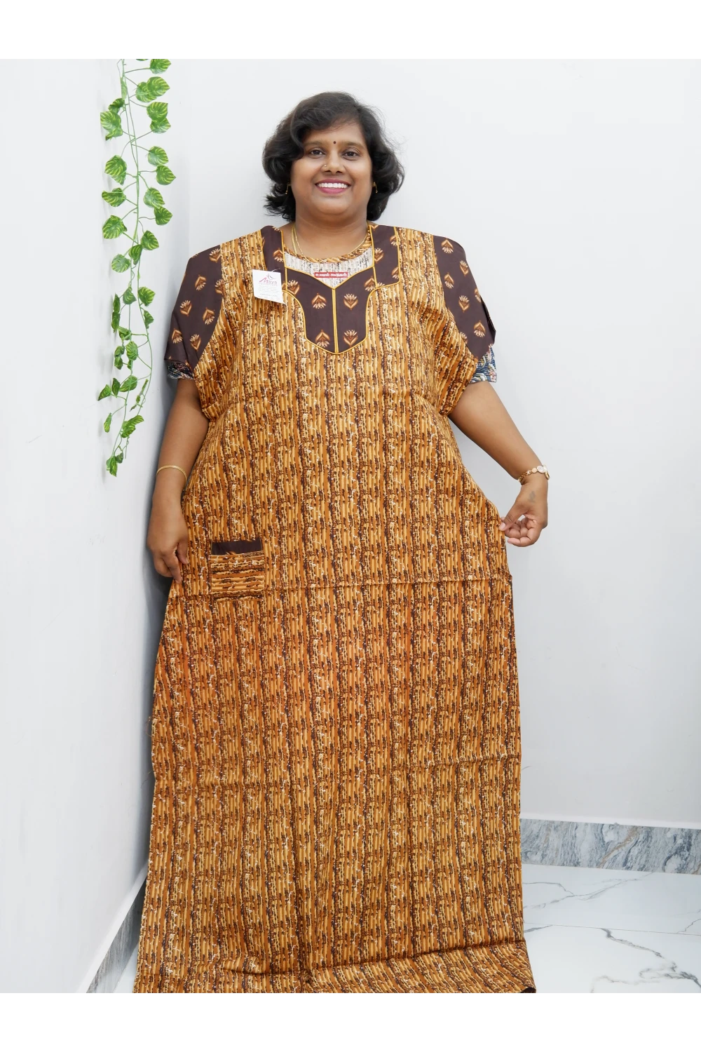 Extra Height Cotton Nighty for Women-Long Length Nighty