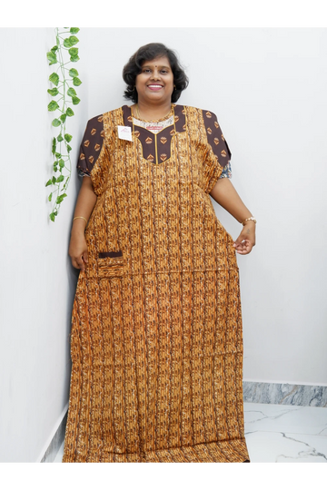 Extra Height Cotton Nighty for Women-Long Length Nighty