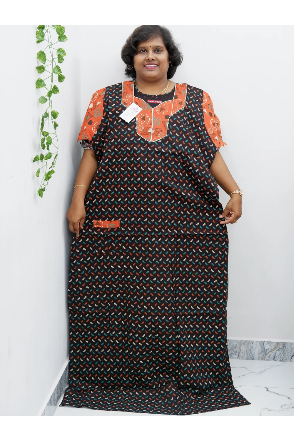 Extra Height Cotton Nighty for Women-Long Length Nighty