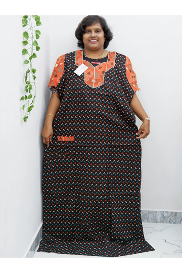 Extra Height Cotton Nighty for Women-Long Length Nighty