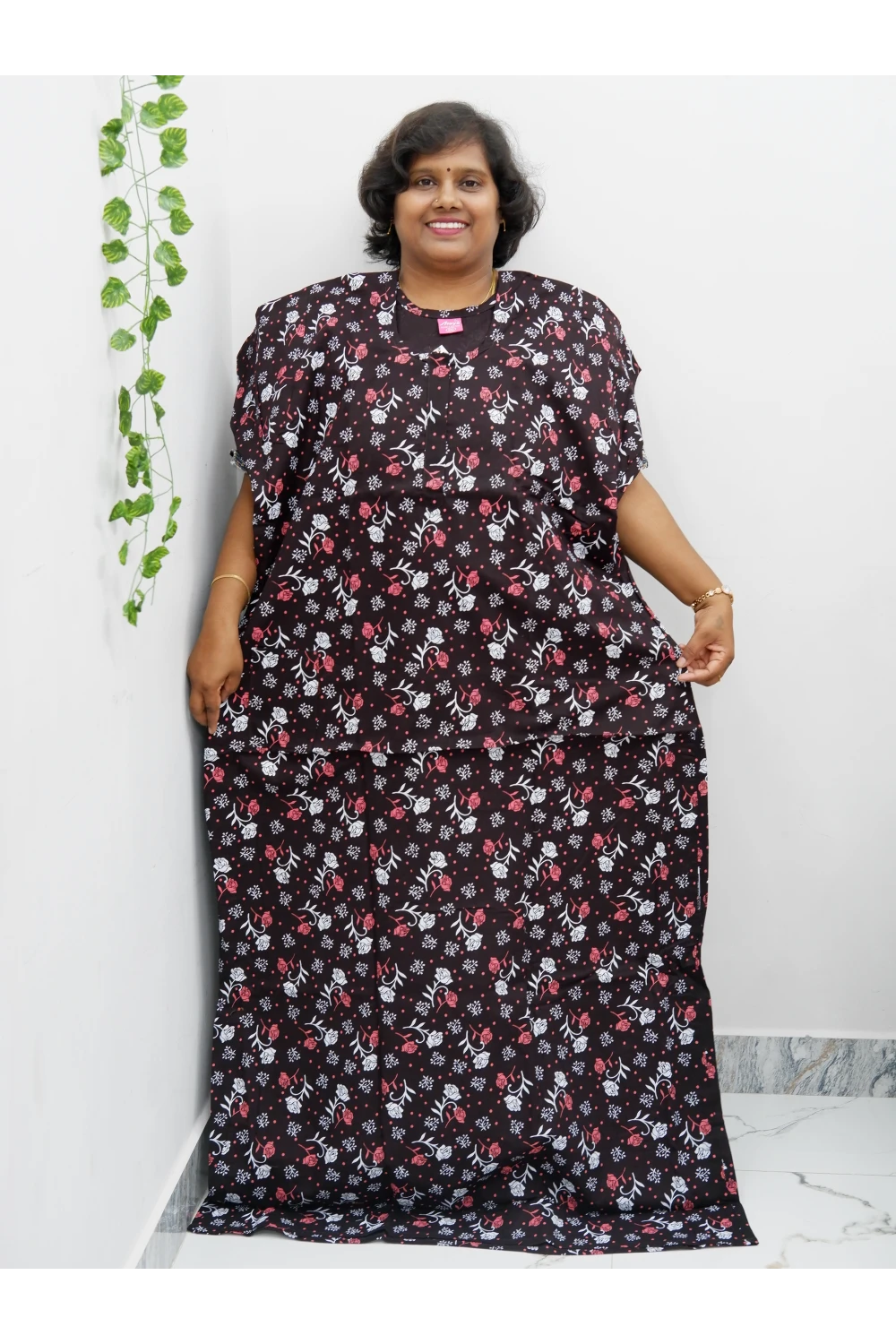 Extra Height Cotton Nighty for Women-Long Length Nighty