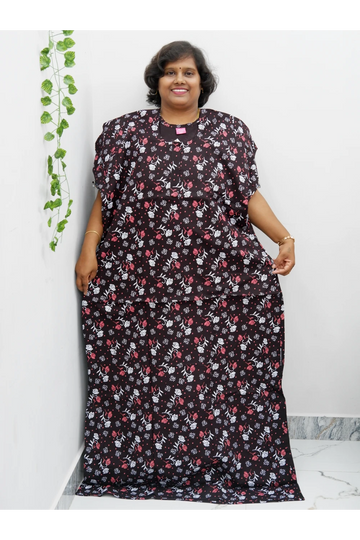 Extra Height Cotton Nighty for Women-Long Length Nighty