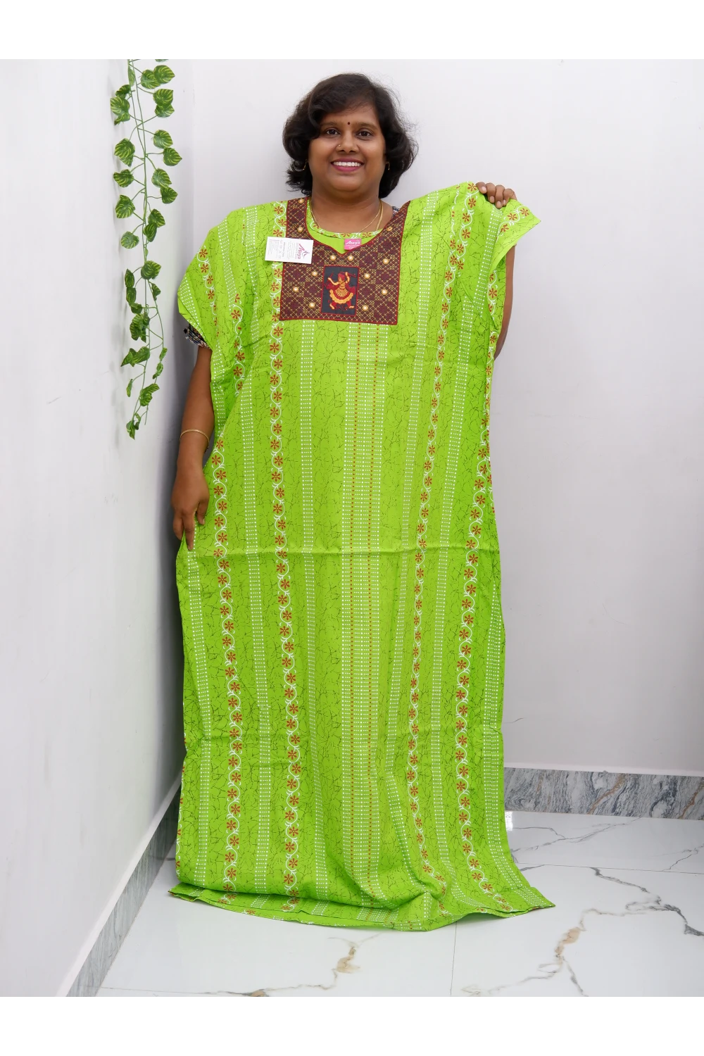 Extra Height Cotton Nighty for Women-Long Length Nighty