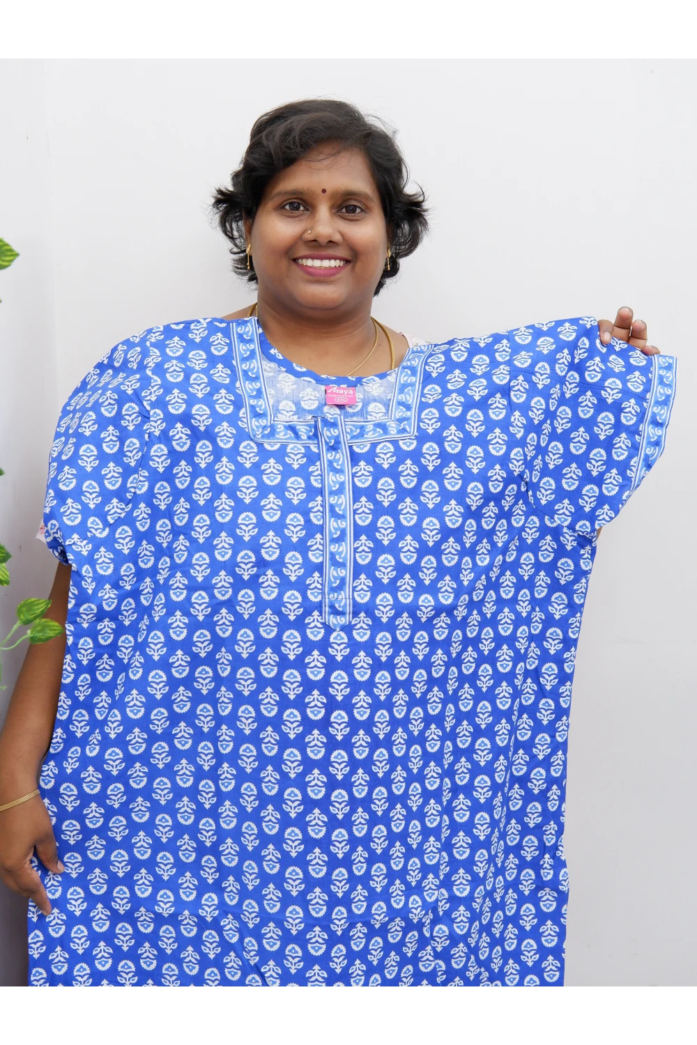 Elegant Zip Nighty – Jyothi Cotton Breeze