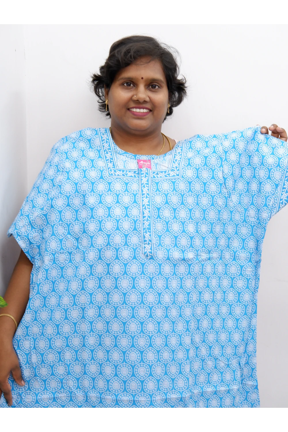 Elegant Zip Nighty – Jyothi Cotton Breeze