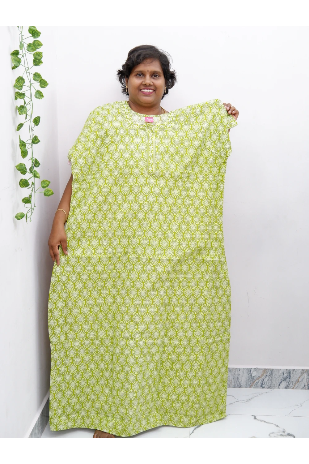 Elegant Zip Nighty – Jyothi Cotton Breeze