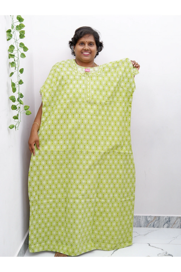 Elegant Zip Nighty – Jyothi Cotton Breeze