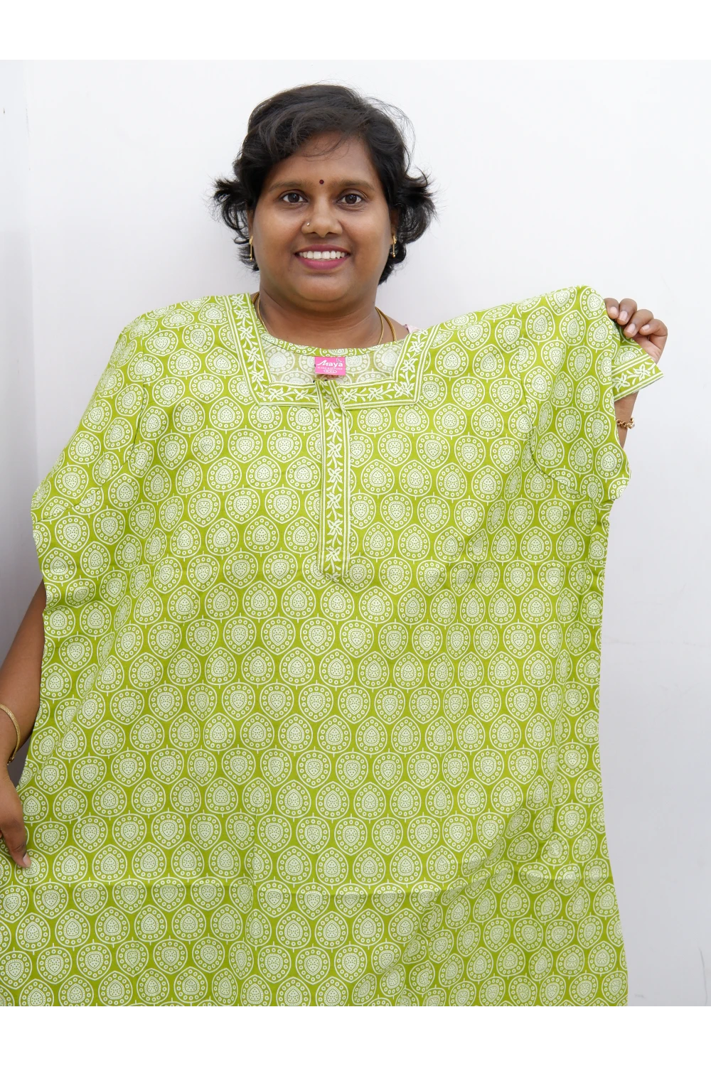 Elegant Zip Nighty – Jyothi Cotton Breeze
