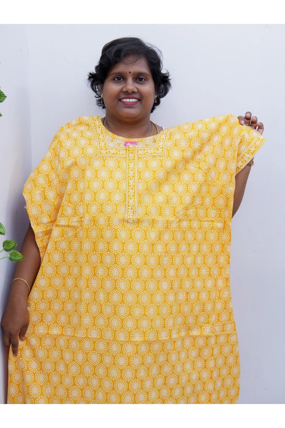 Elegant Zip Nighty – Jyothi Cotton Breeze