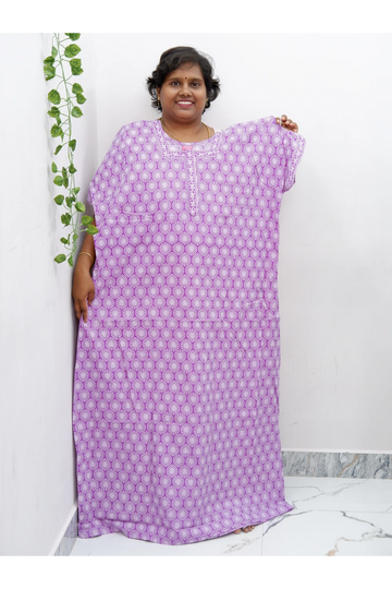 Elegant Zip Nighty – Jyothi Cotton Breeze