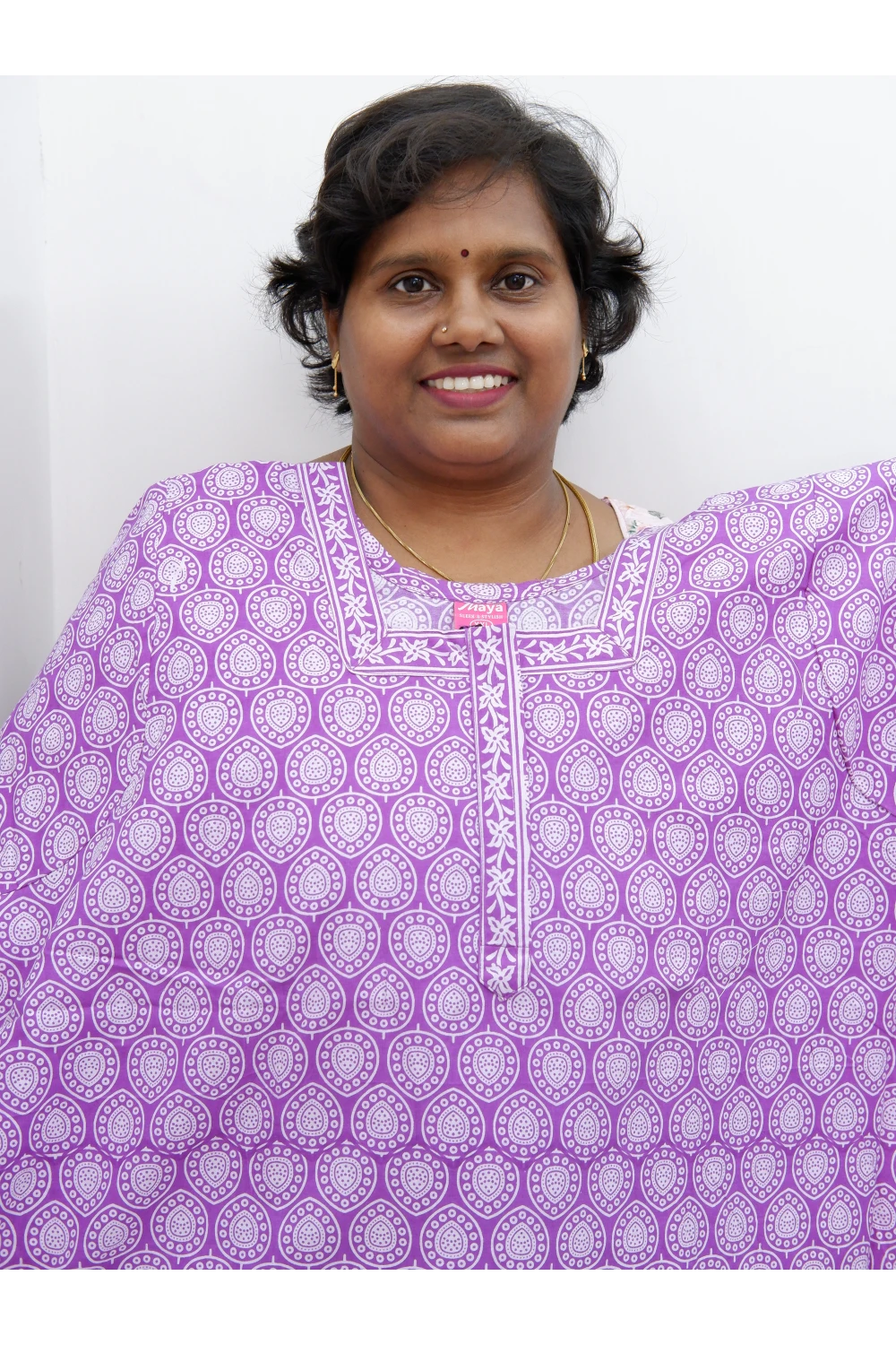 Elegant Zip Nighty – Jyothi Cotton Breeze