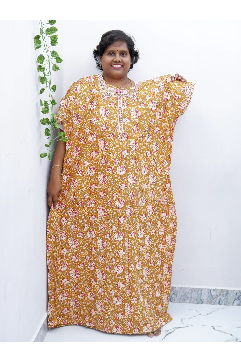 Elegant Zip Nighty – Jyothi Cotton Breeze