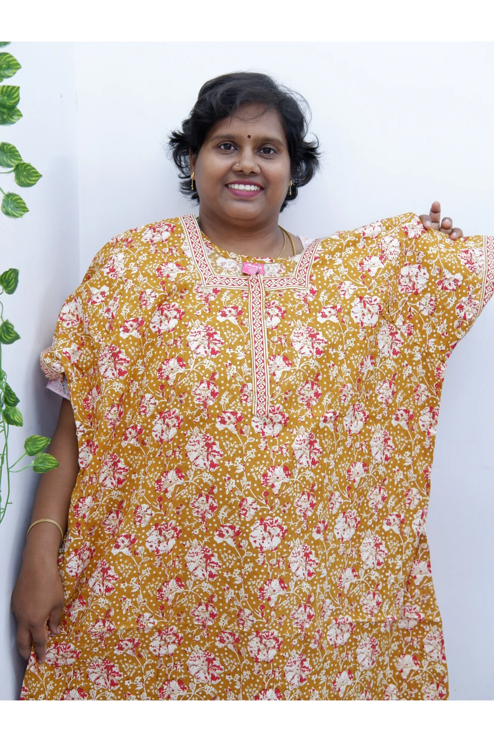 Elegant Zip Nighty – Jyothi Cotton Breeze