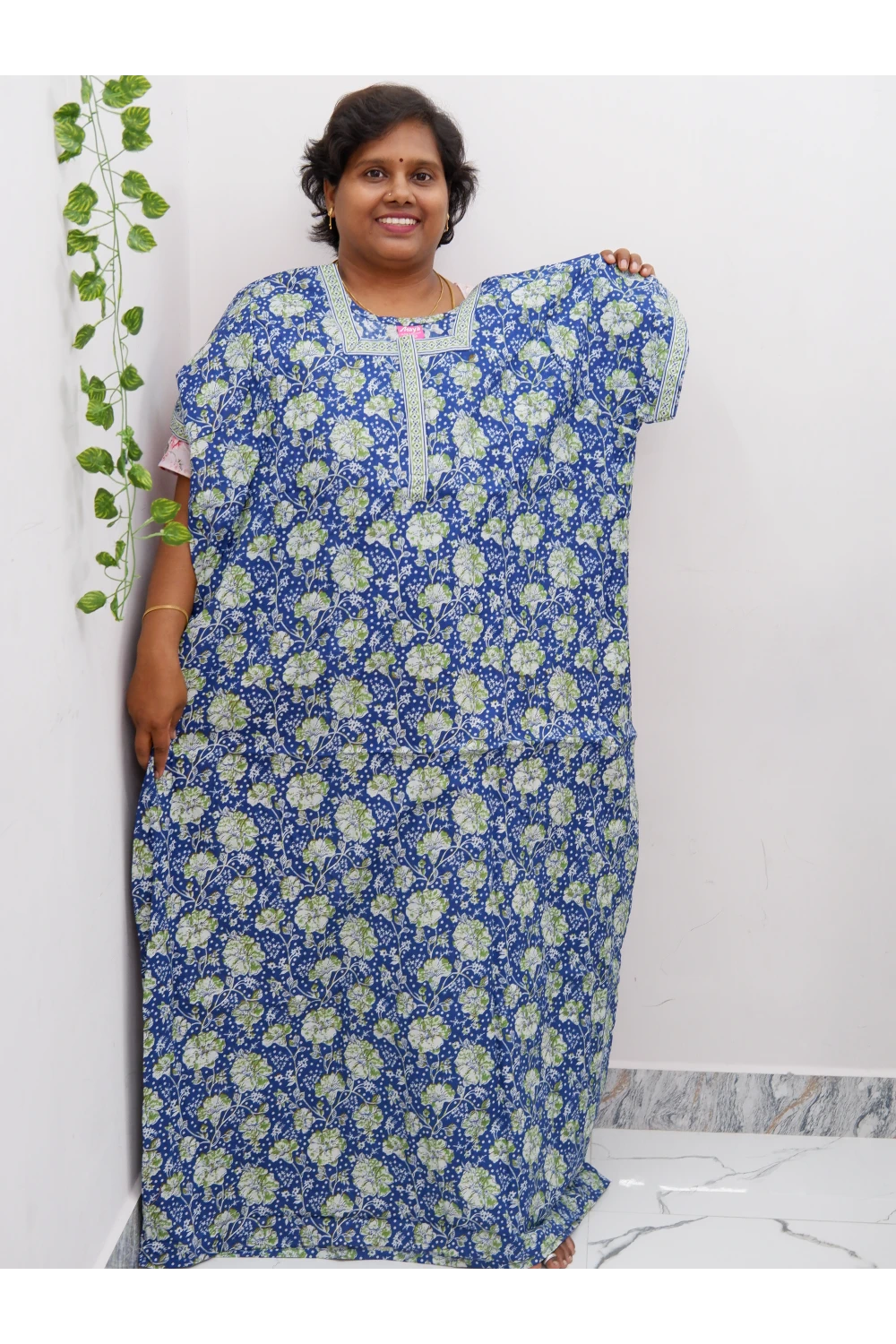 Elegant Zip Nighty – Jyothi Cotton Breeze