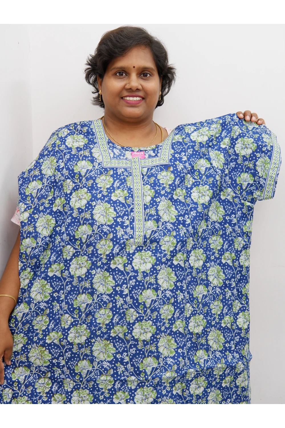 Elegant Zip Nighty – Jyothi Cotton Breeze