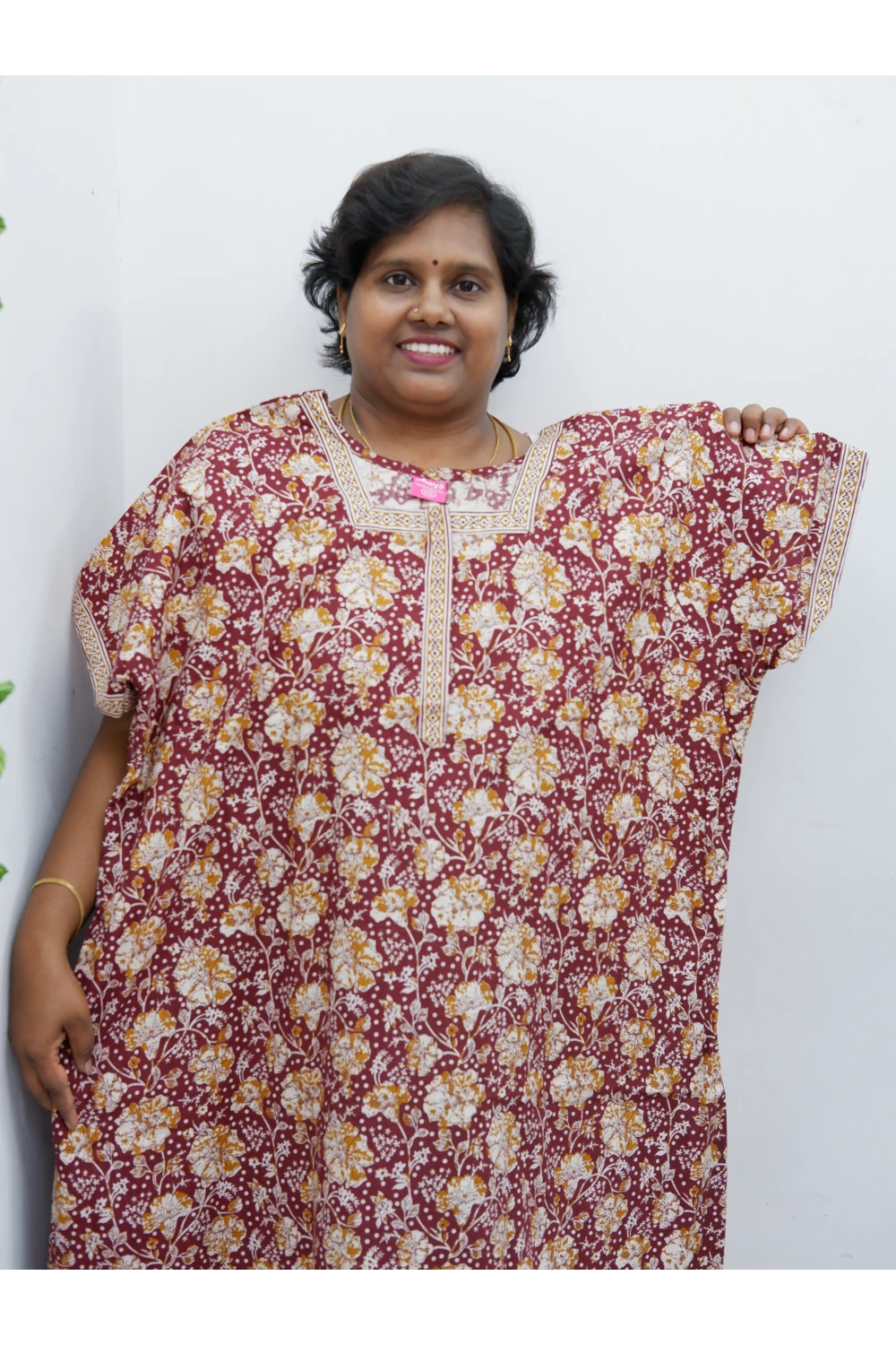 Elegant Zip Nighty – Jyothi Cotton Breeze