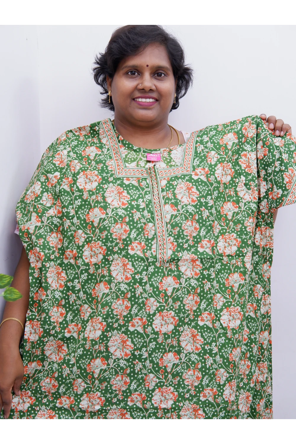 Elegant Zip Nighty – Jyothi Cotton Breeze