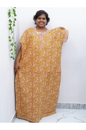 Elegant Zip Nighty – Jyothi Cotton Breeze