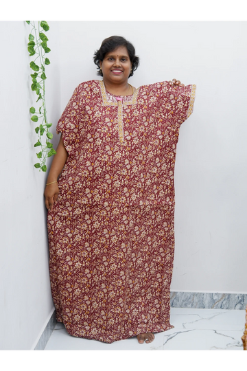 Elegant Zip Nighty – Jyothi Cotton Breeze