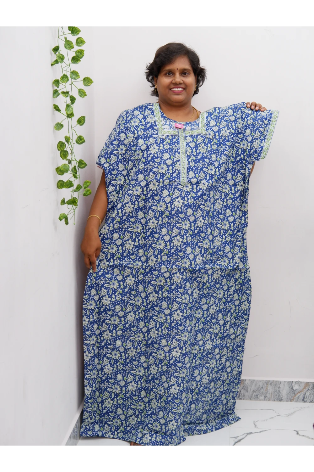 Elegant Zip Nighty – Jyothi Cotton Breeze