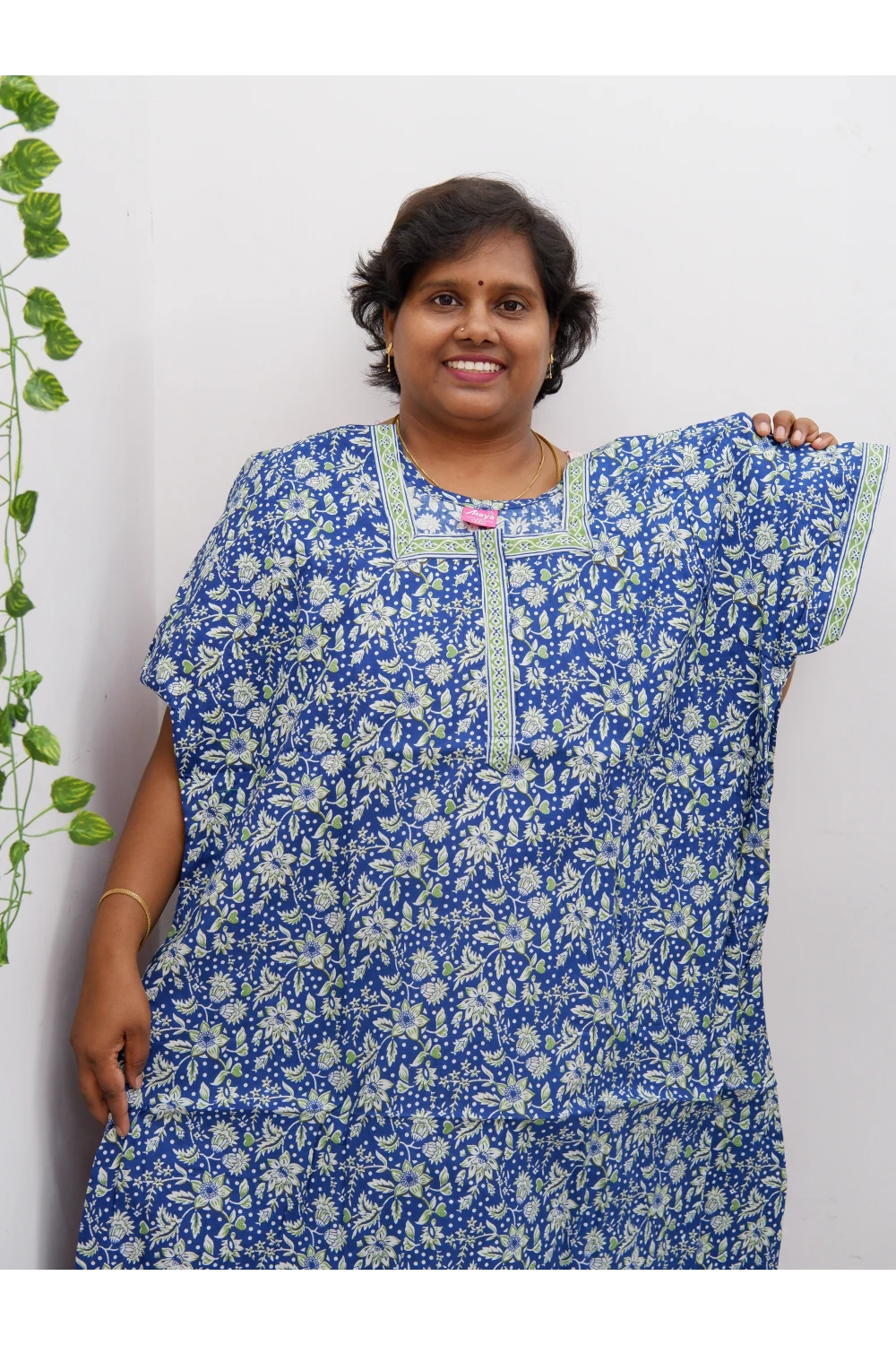 Elegant Zip Nighty – Jyothi Cotton Breeze