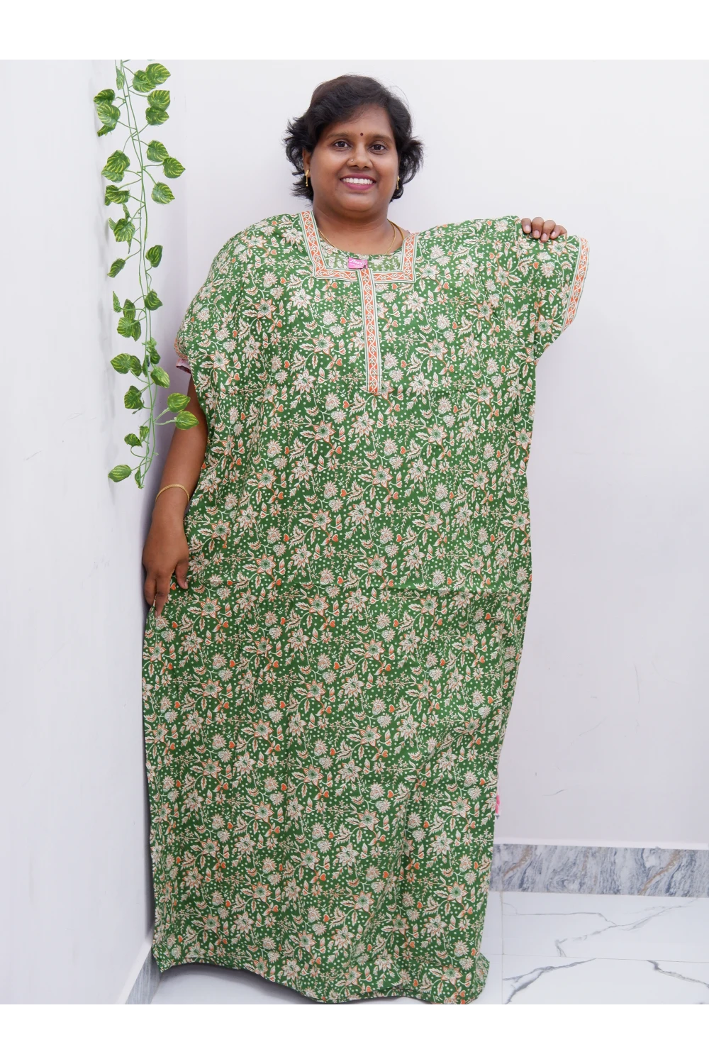 Elegant Zip Nighty – Jyothi Cotton Breeze