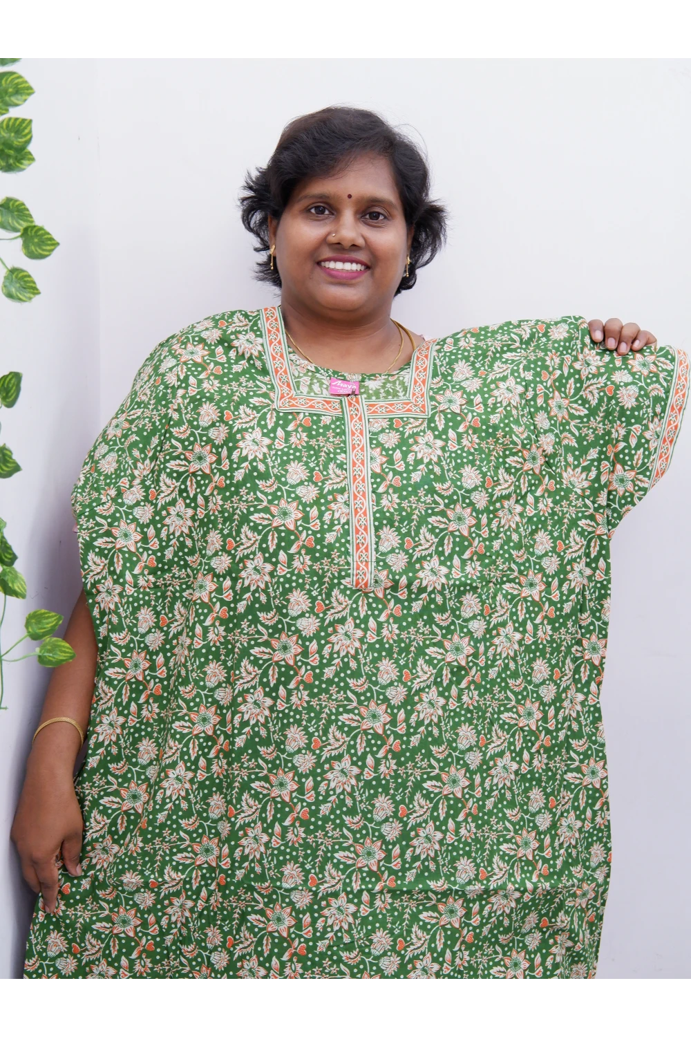 Elegant Zip Nighty – Jyothi Cotton Breeze