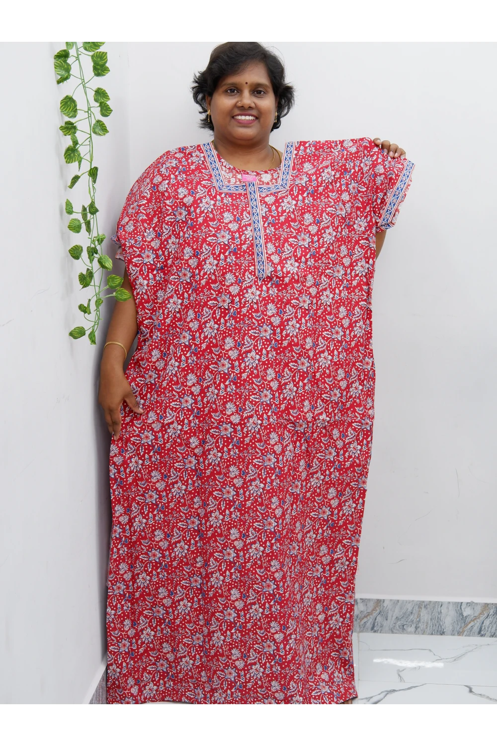 Elegant Zip Nighty – Jyothi Cotton Breeze