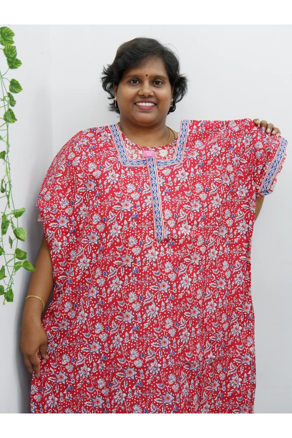 Elegant Zip Nighty – Jyothi Cotton Breeze