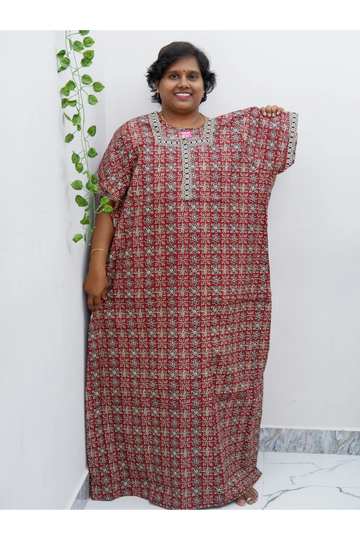 Elegant Zip Nighty – Jyothi Cotton Breeze