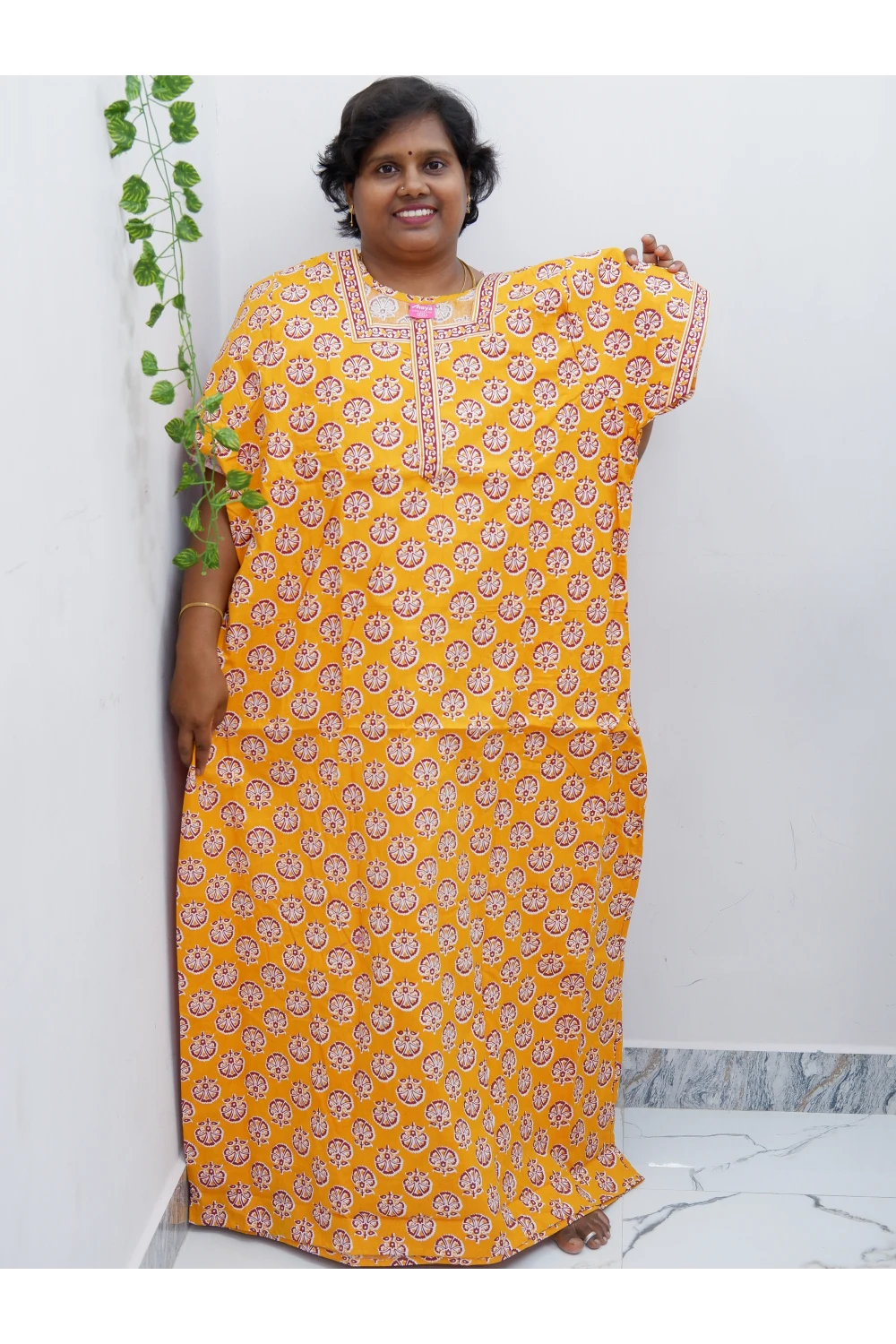 Elegant Zip Nighty – Jyothi Cotton Breeze