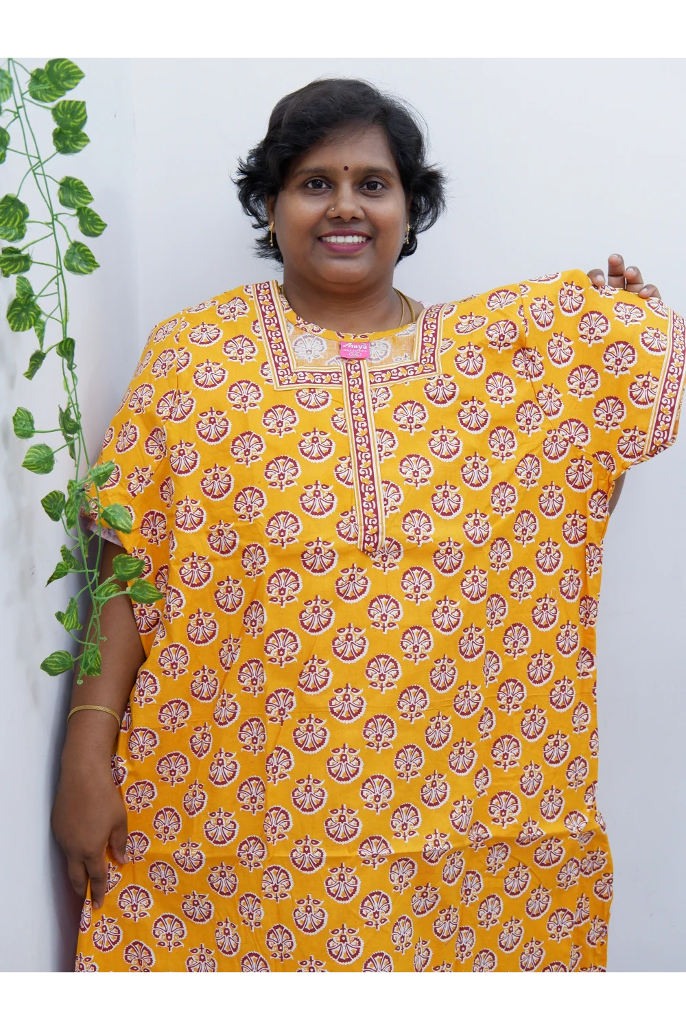 Elegant Zip Nighty – Jyothi Cotton Breeze