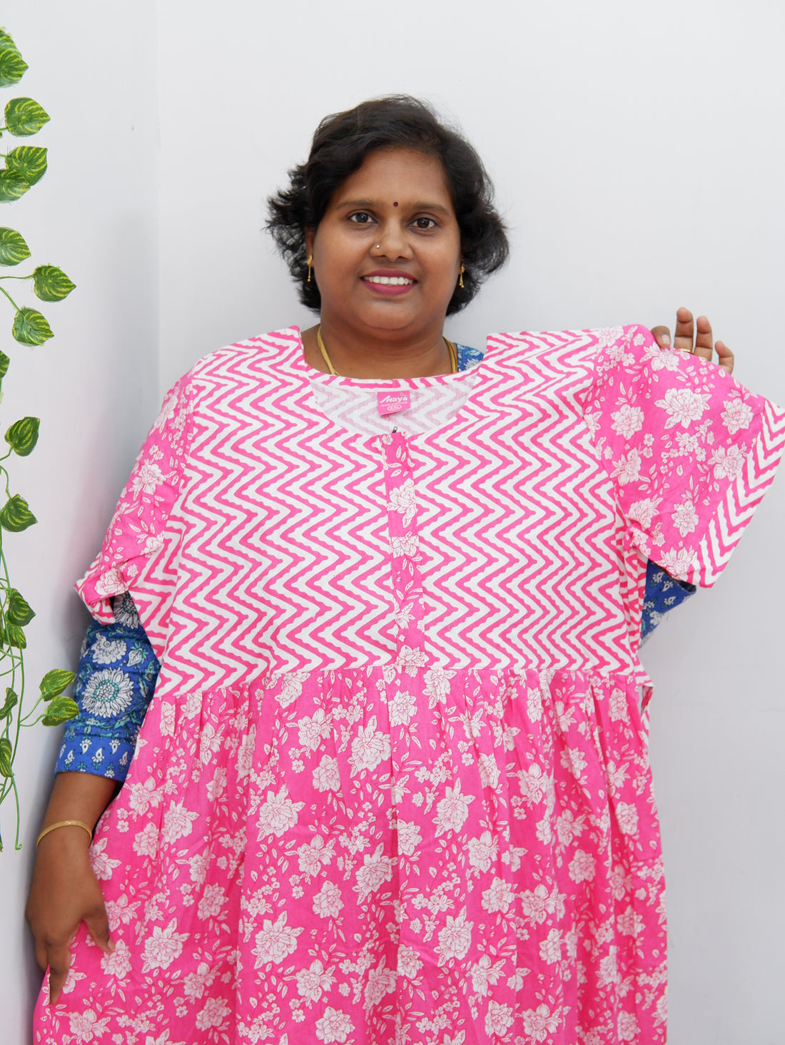 Frock Style Cotton Nighty – Soft & Flowing Fit