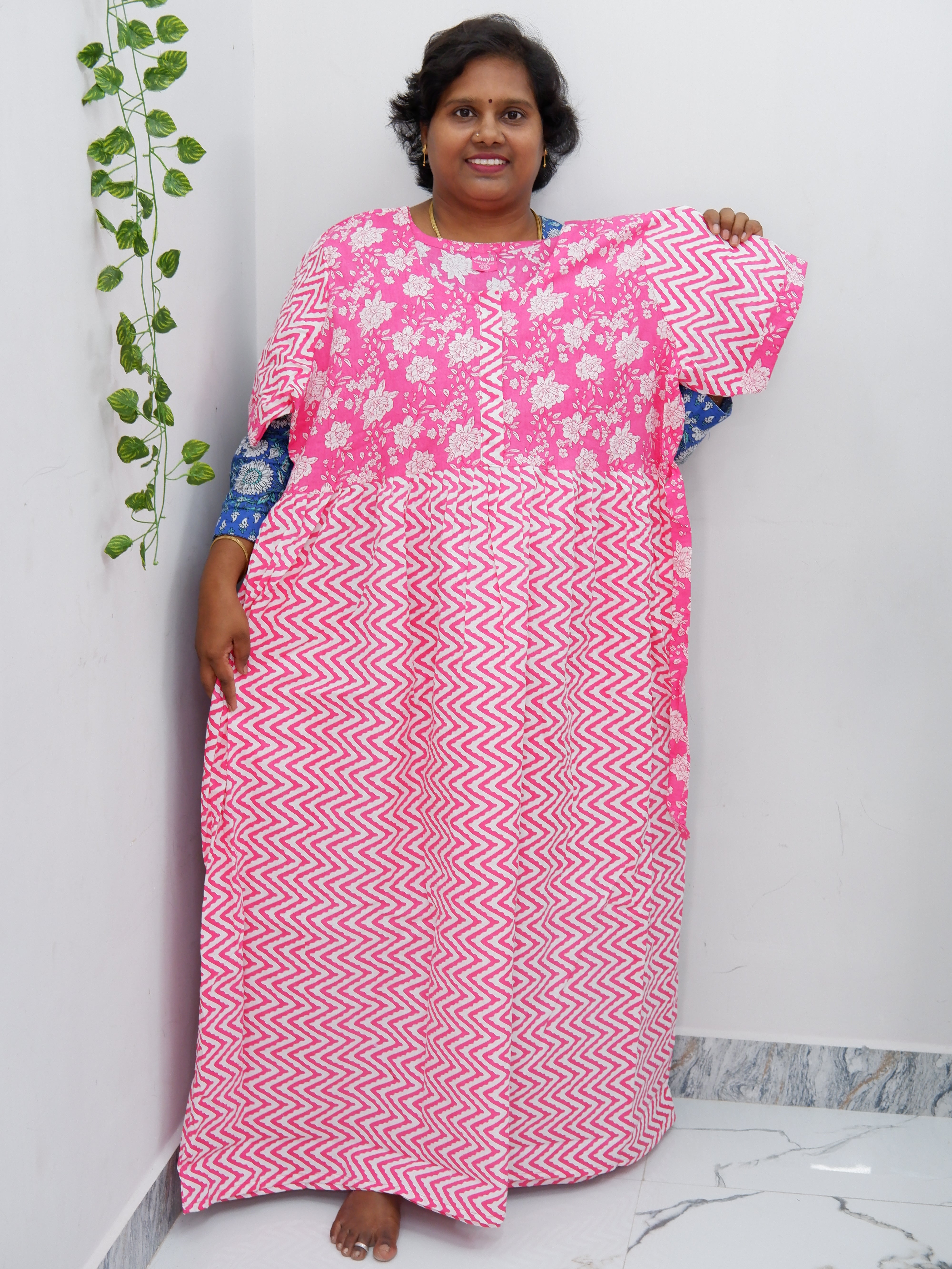 Frock Style Cotton Nighty – Soft & Flowing Fit