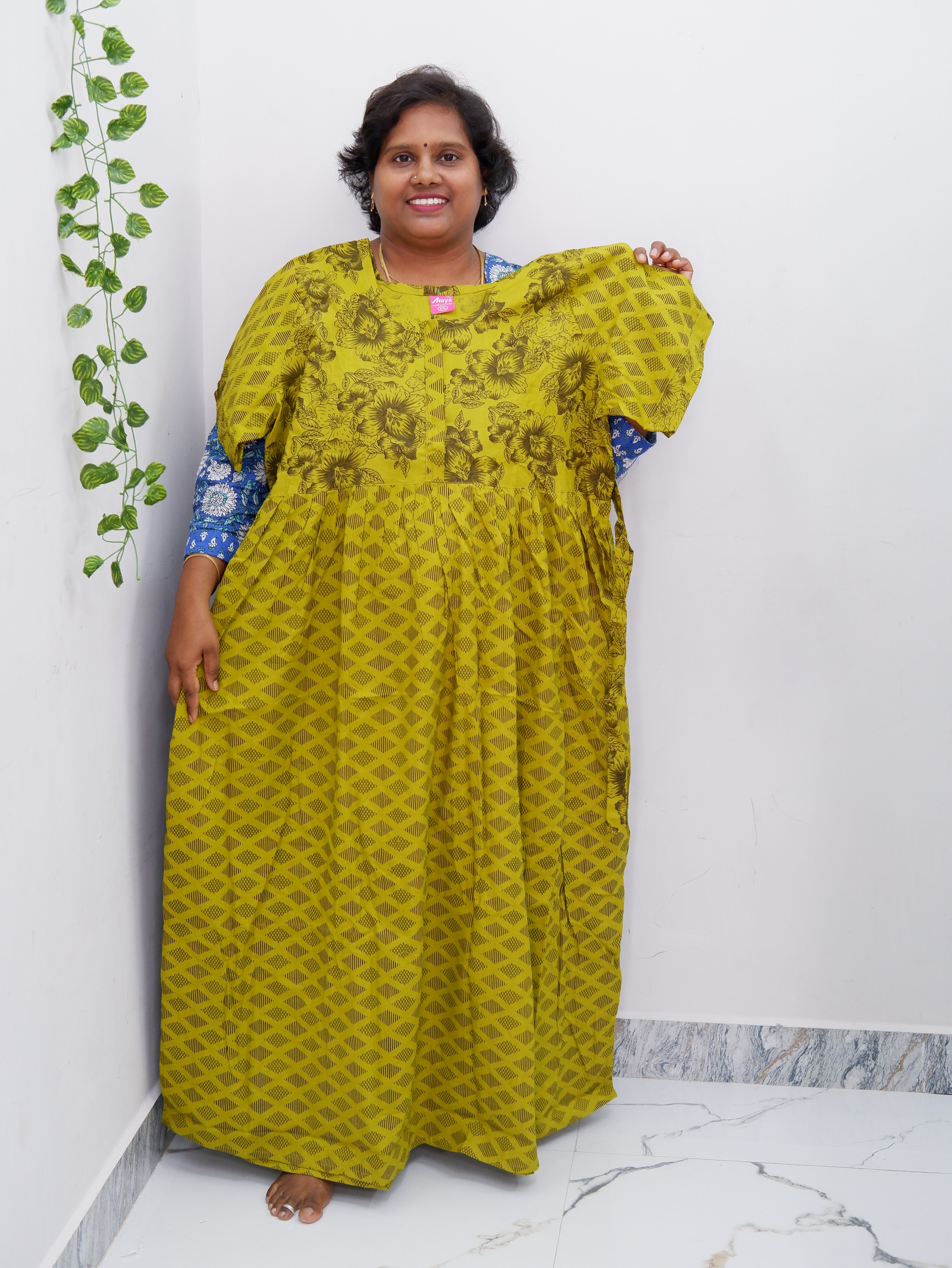 Frock Style Cotton Nighty – Soft & Flowing Fit