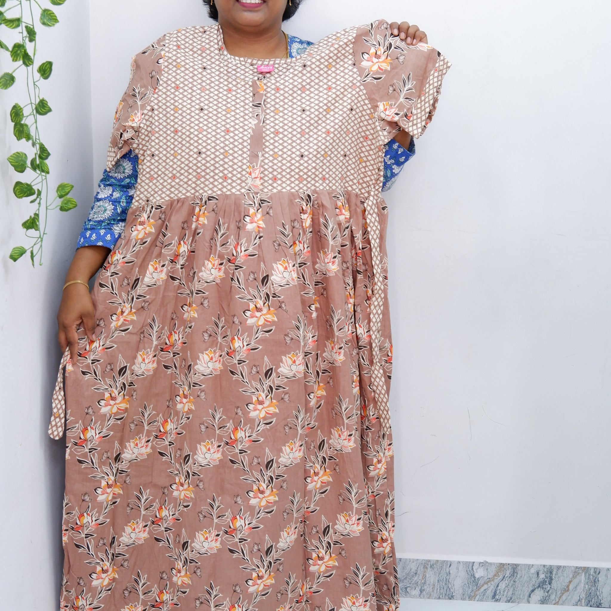 Frock Style Cotton Nighty – Soft & Flowing Fit