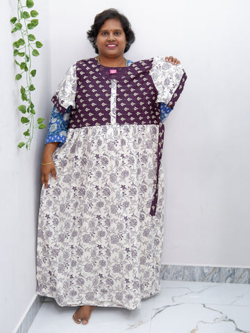 Frock Style Cotton Nighty – Soft & Flowing Fit