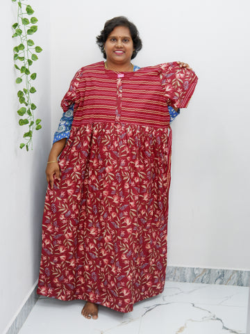 Frock Style Cotton Nighty – Soft & Flowing Fit