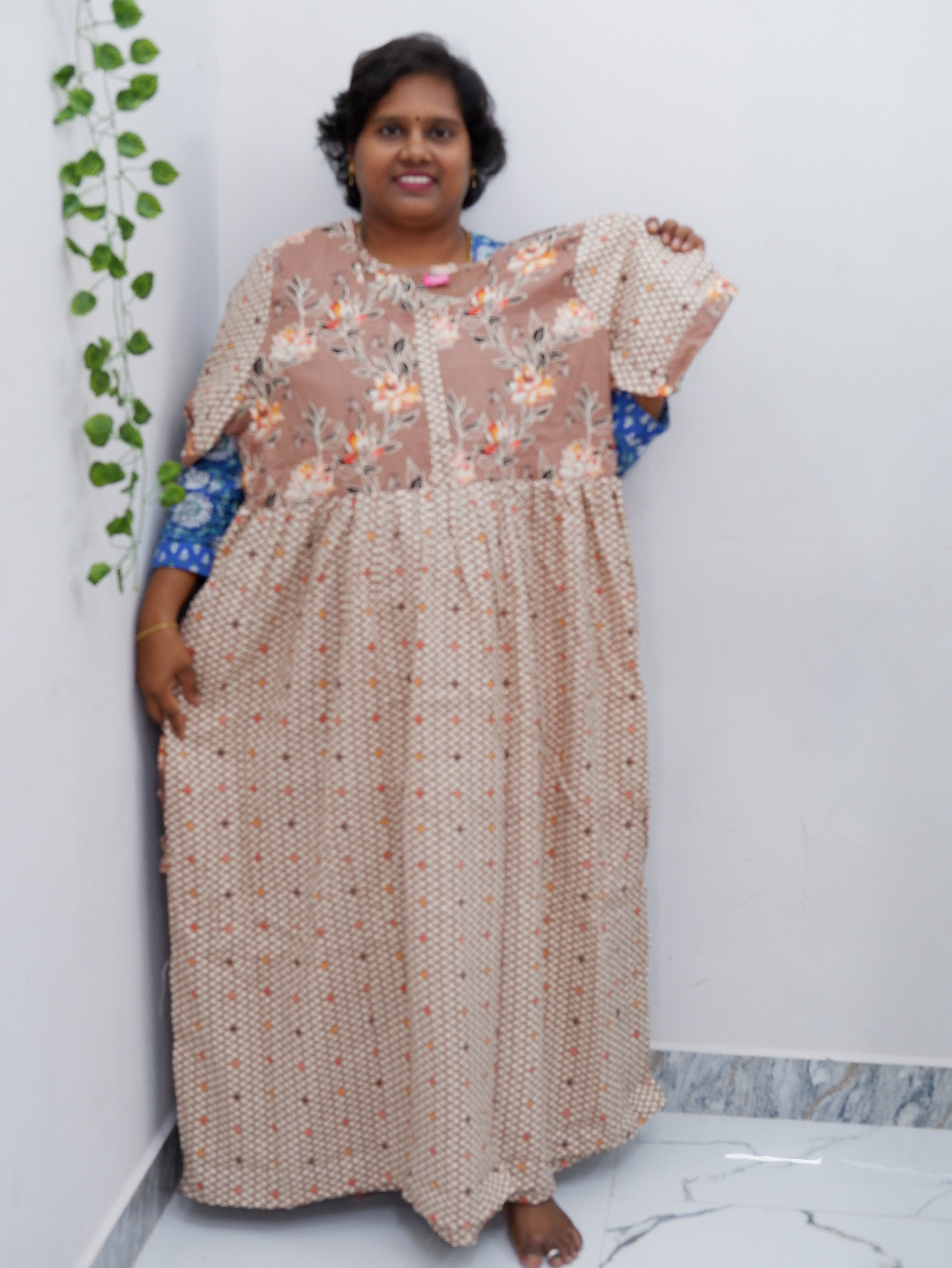 Frock Style Cotton Nighty – Soft & Flowing Fit