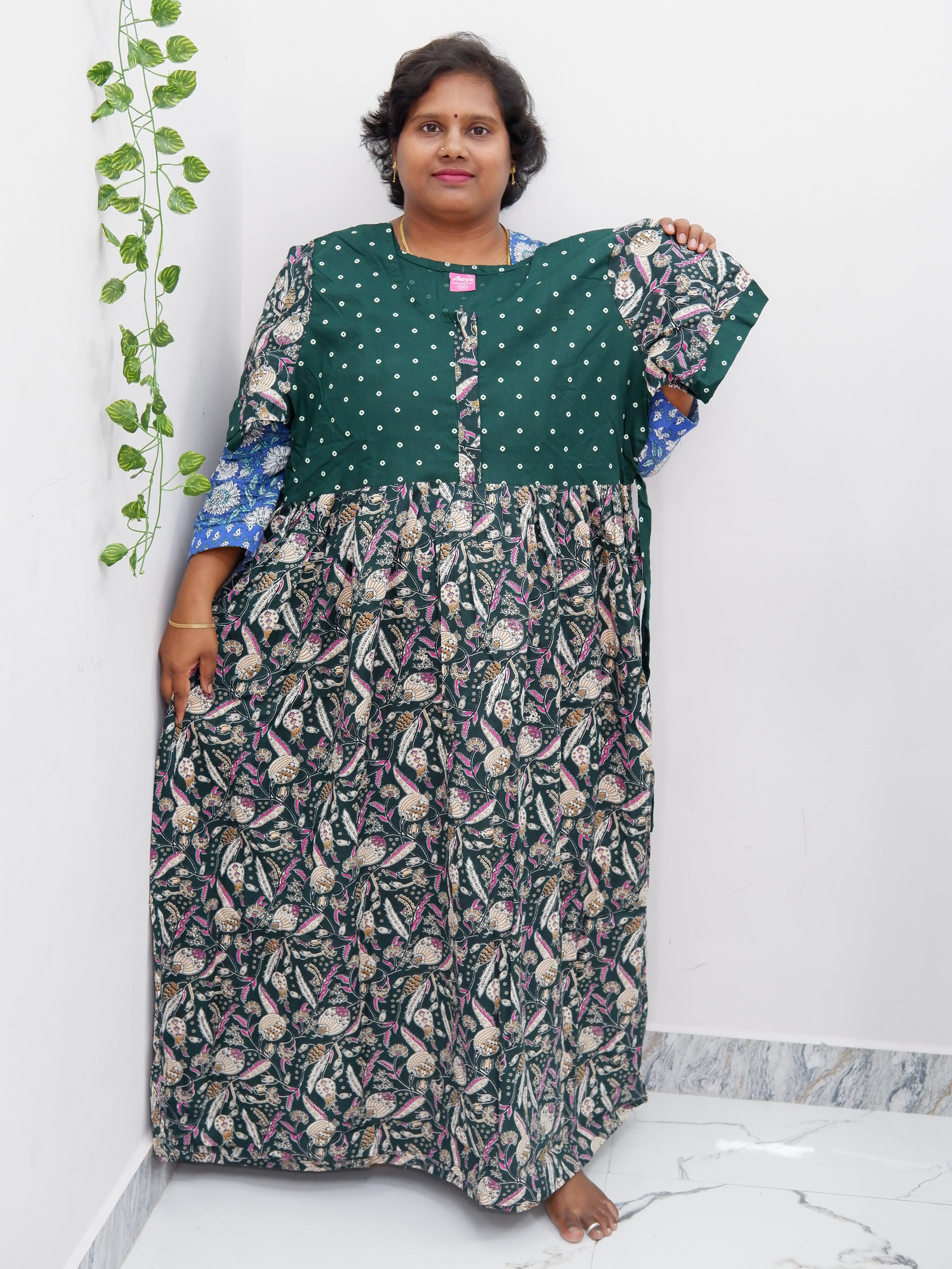 Frock Style Cotton Nighty – Soft & Flowing Fit