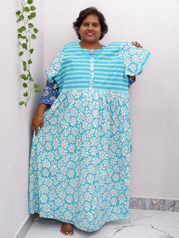 Frock Style Cotton Nighty – Soft & Flowing Fit