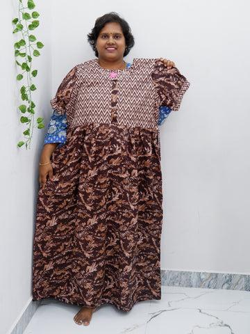 Frock Style Cotton Nighty – Soft & Flowing Fit