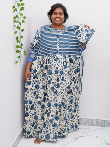 Frock Style Cotton Nighty – Soft & Flowing Fit