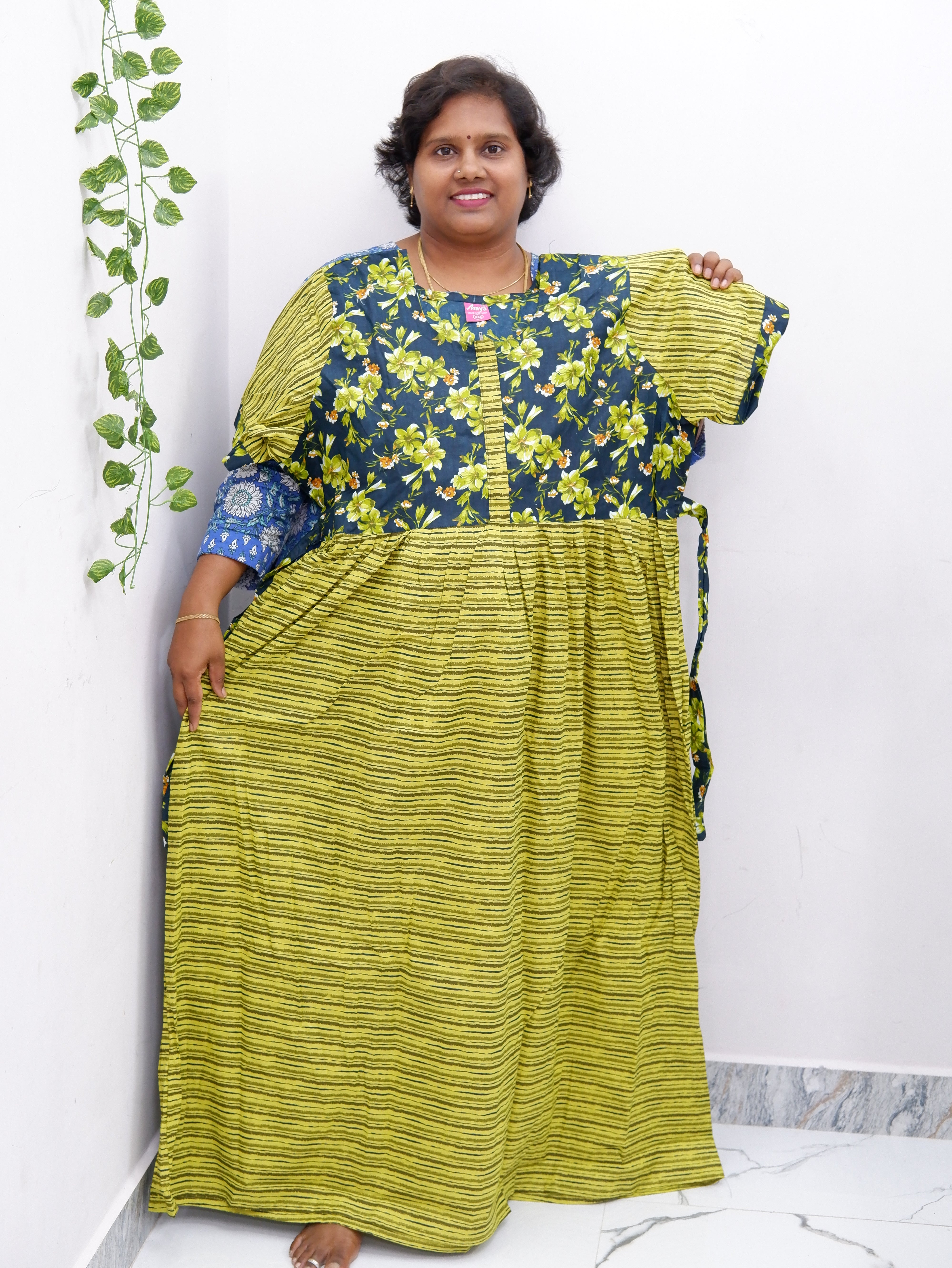 Frock Style Cotton Nighty – Soft & Flowing Fit