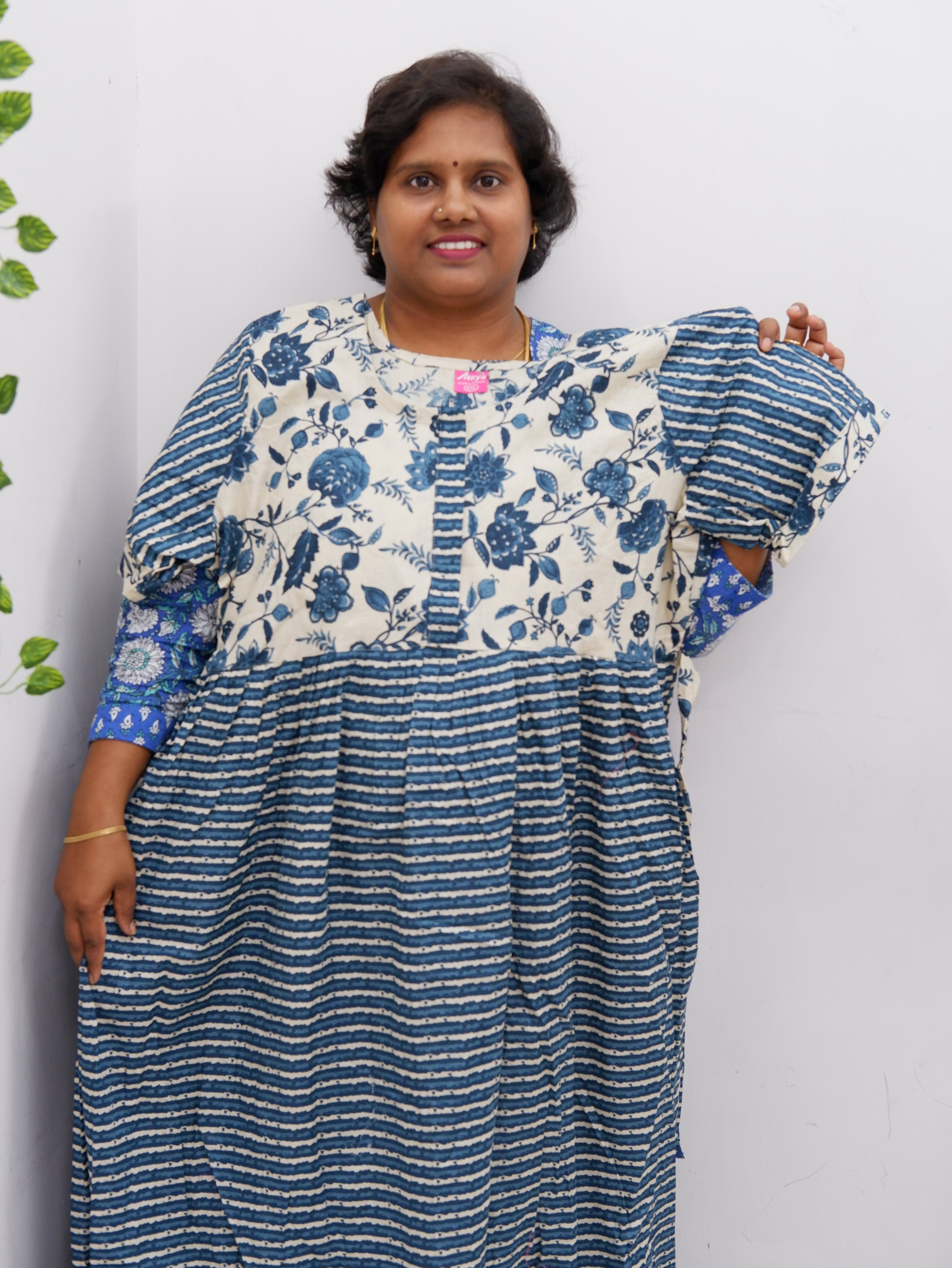 Frock Style Cotton Nighty – Soft & Flowing Fit