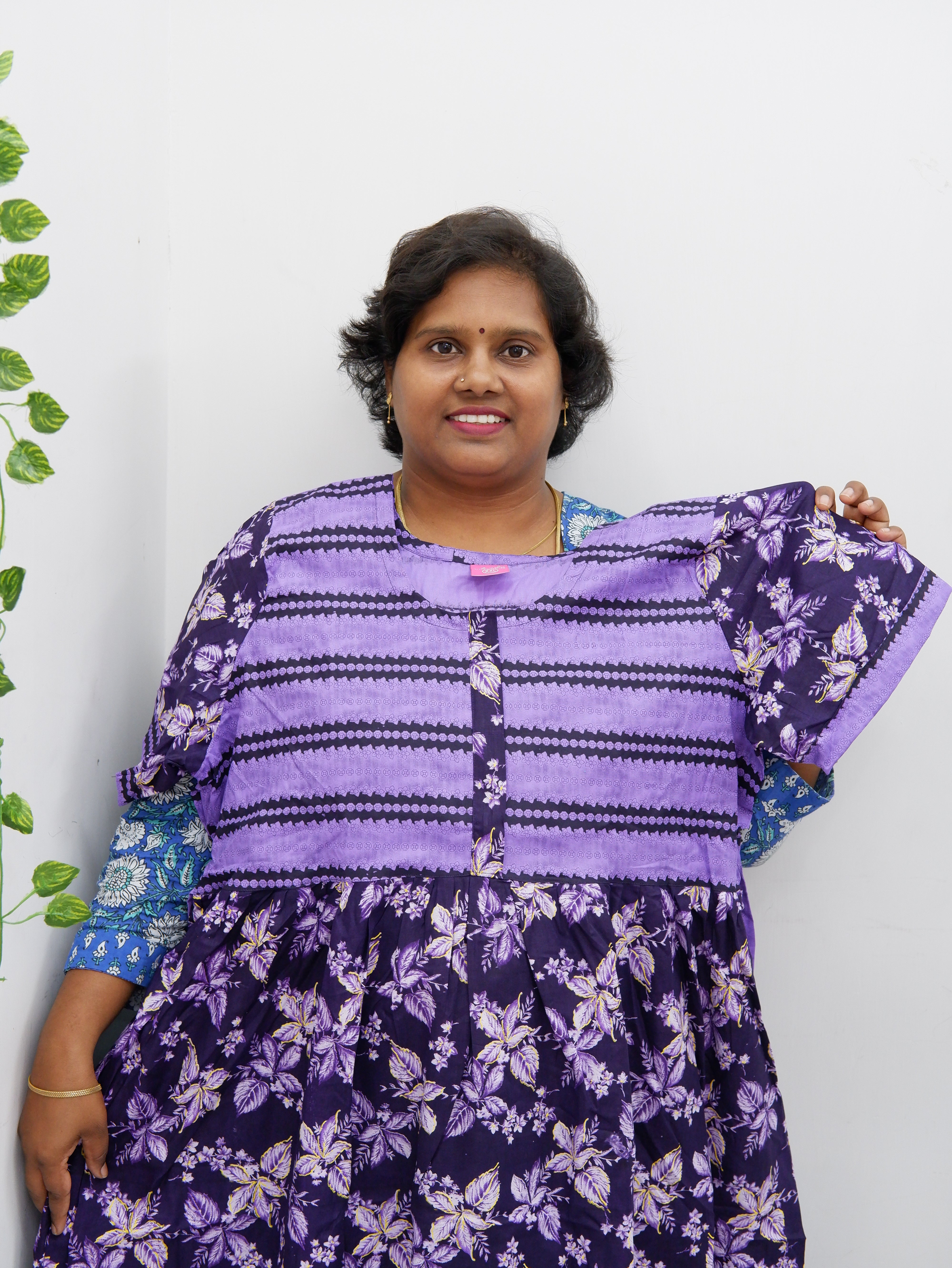 Frock Style Cotton Nighty – Soft & Flowing Fit