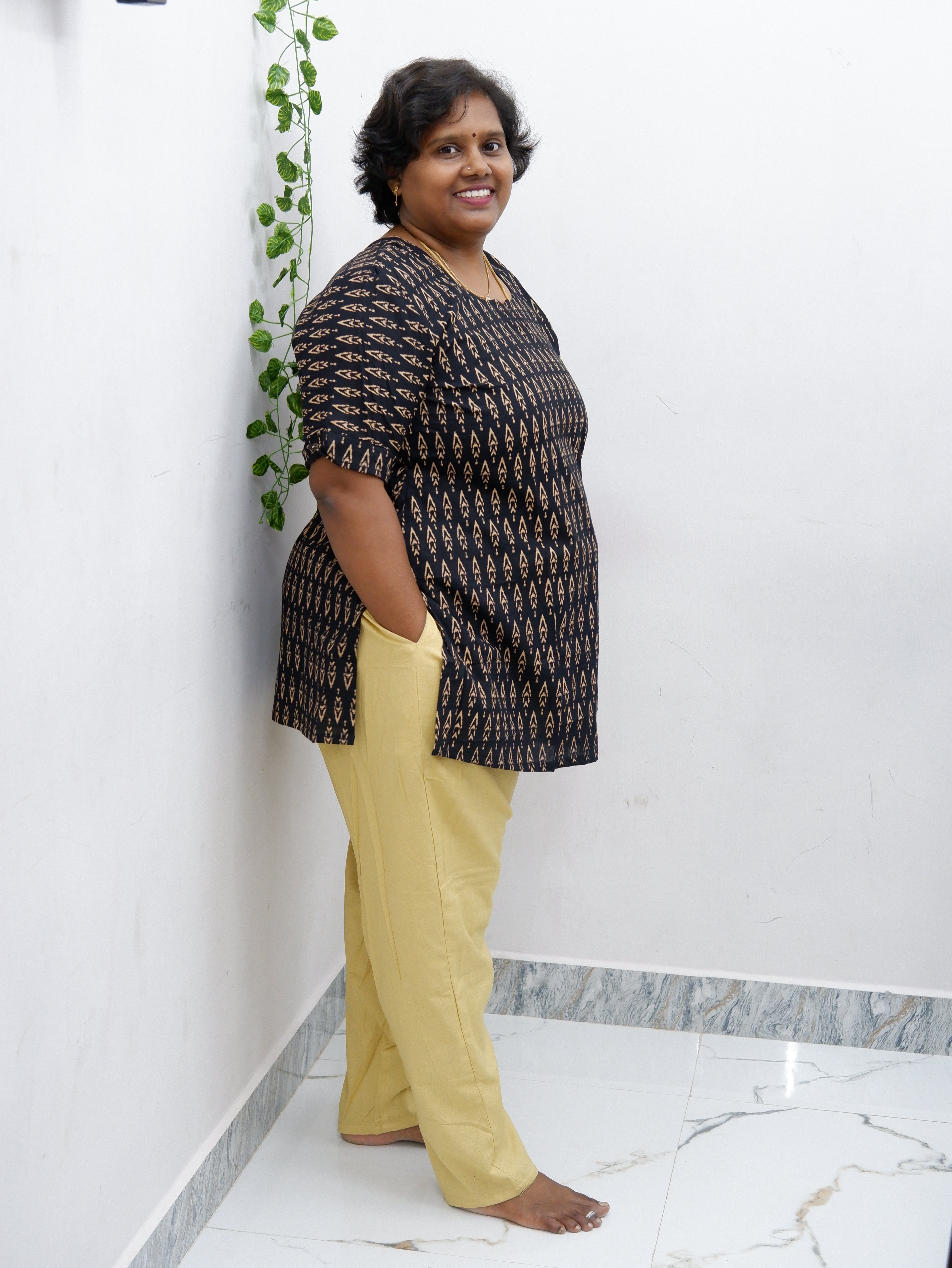 Solid Cotton Straight Pant – Easy & Relaxed Fit