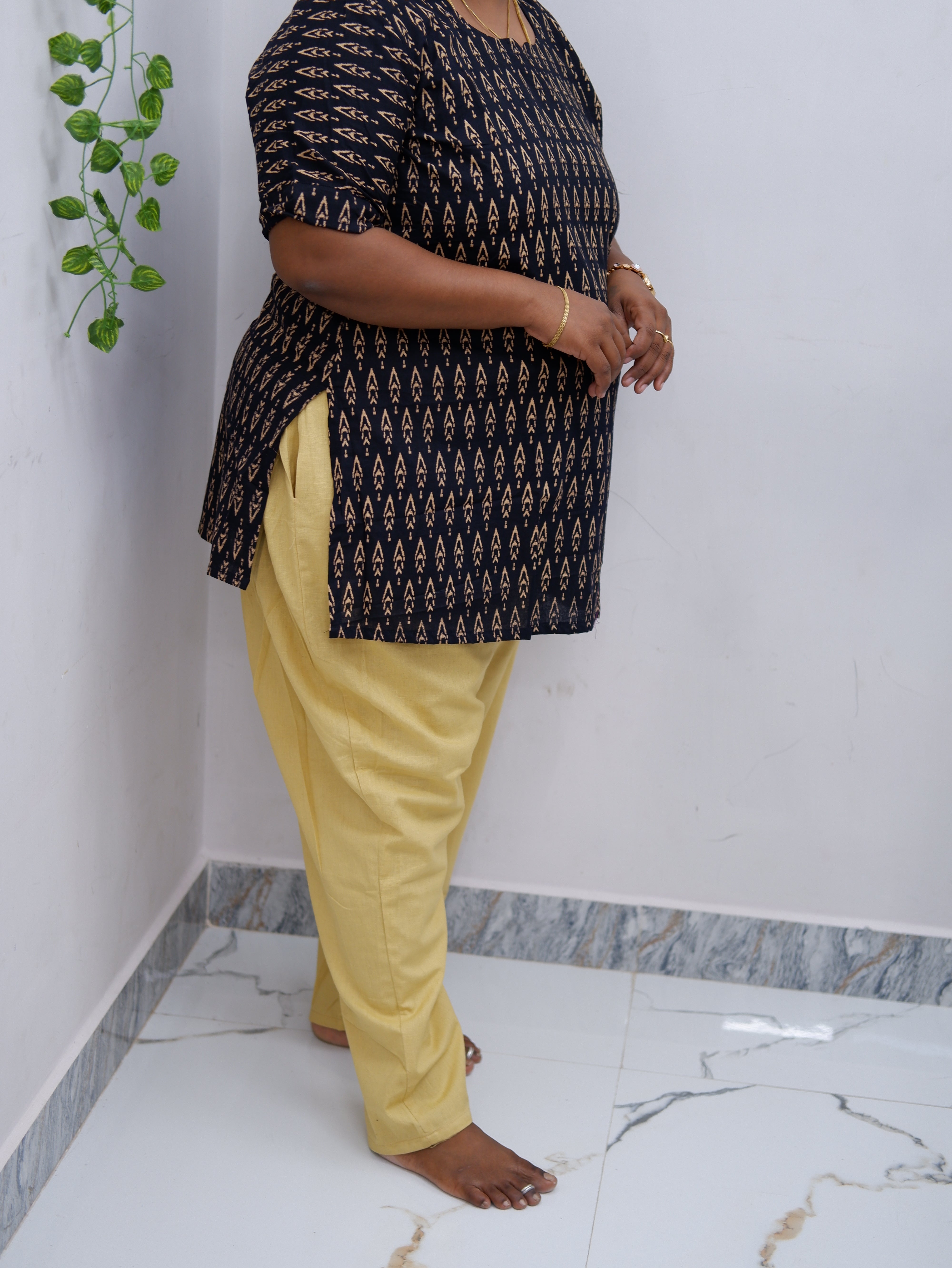 Solid Cotton Straight Pant – Easy & Relaxed Fit