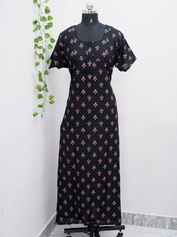 Comfort Fit Alpine Nighty – Soft Cotton Blend Nightwear for Women